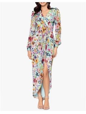 Betsy & Adam Faux Wrap Maxi Dress 👗